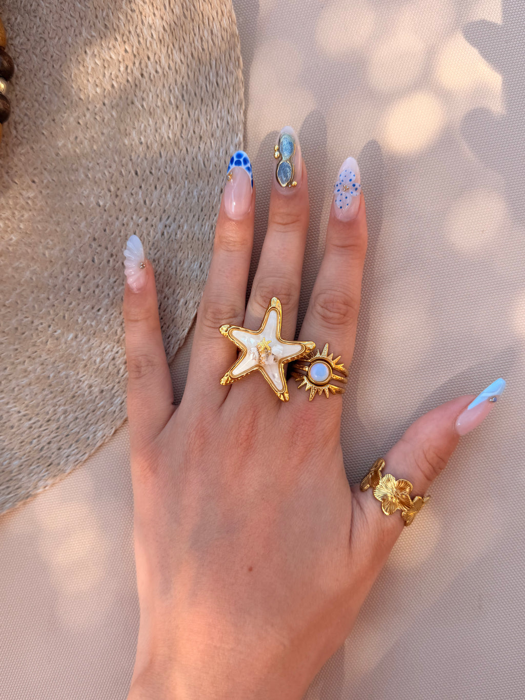 Bague Soleil Nacré