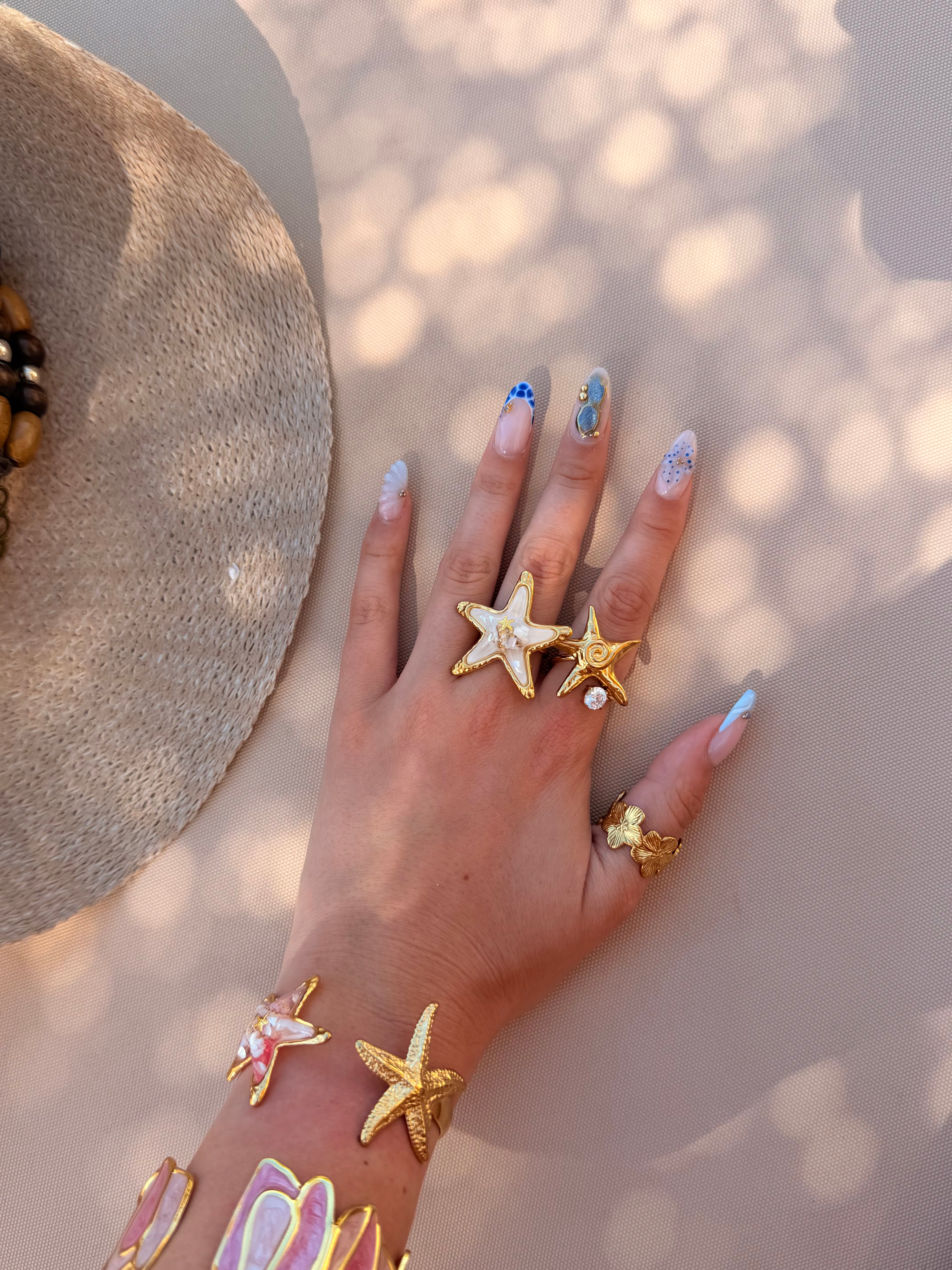 Bague Étoile de Mer - Pierre