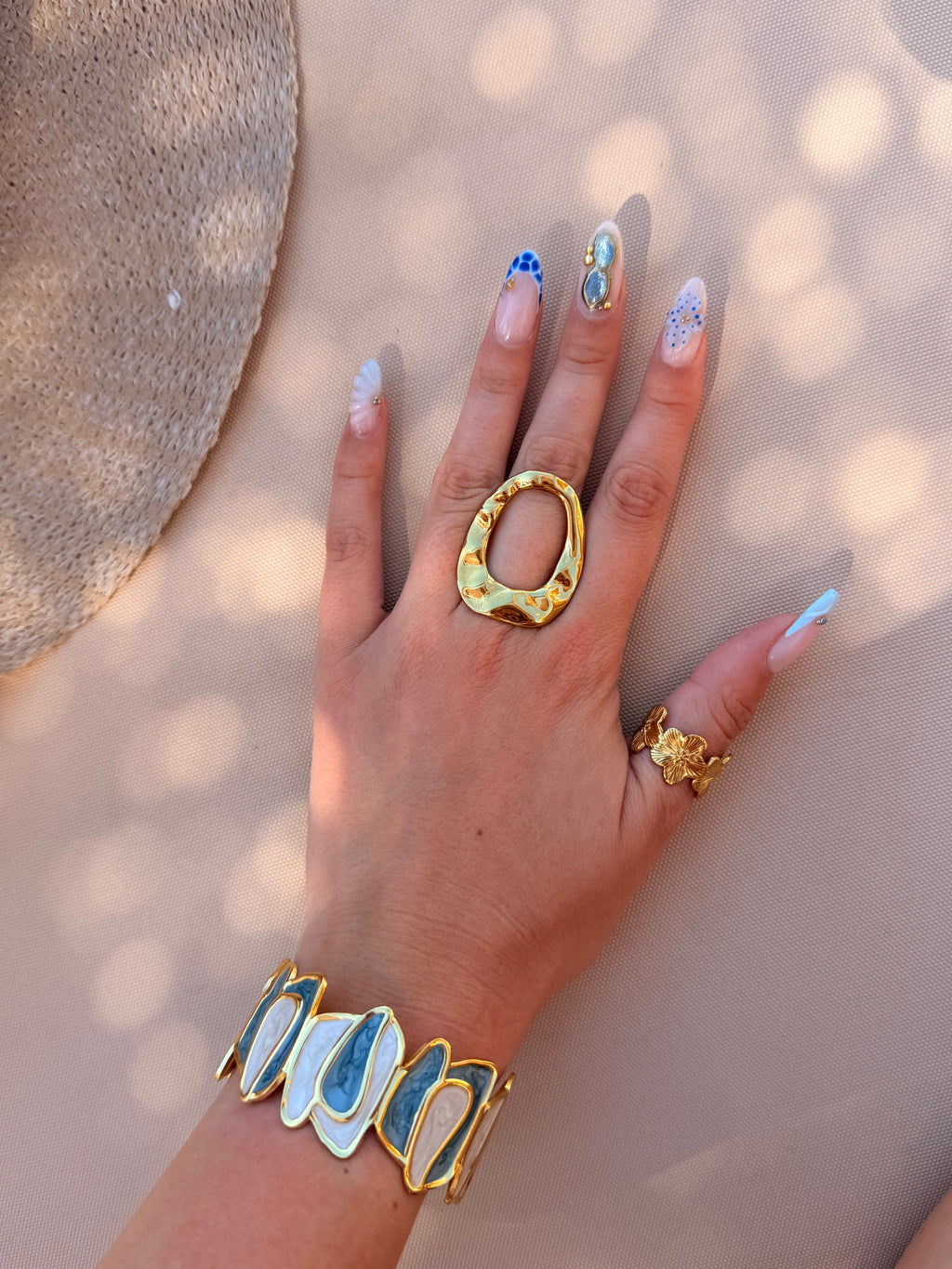 Bague Fleurs Dorée